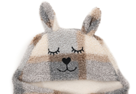 Wikkeldeken bunny check boucle