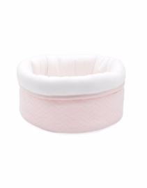 Commodemandje chevron light pink