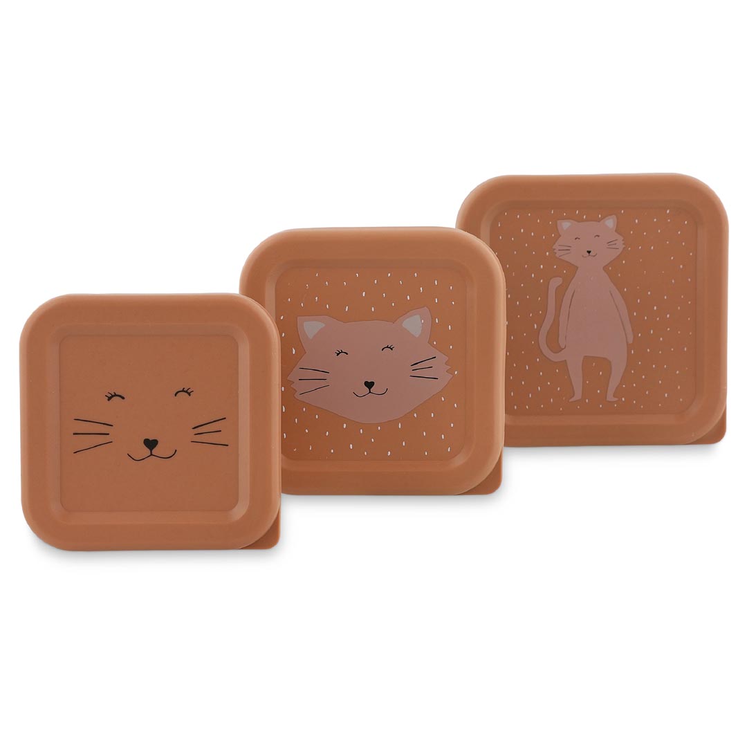 Snackboxen 3-delige set Mrs. Cat