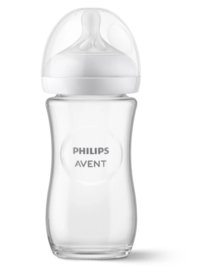 Avent 240ml glas natural 3.0