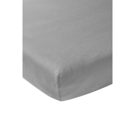 Hoeslaken jersey grijs 60x120cm