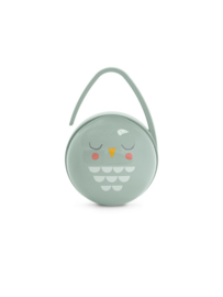 Duo fopspeenhouder owl green