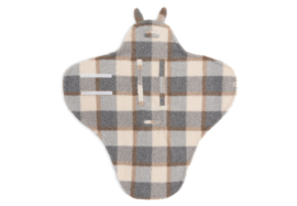 Wikkeldeken bunny check boucle