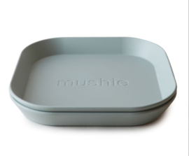 Plates mushie sage green