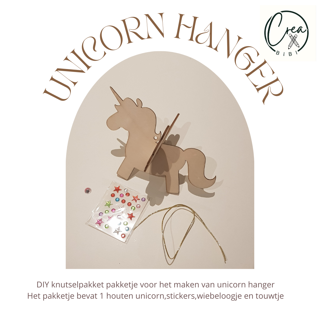 Knutselpakketje unicorn hanger (46)