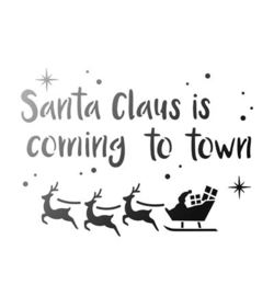 Sjabloon Santa Claus is coming to town