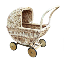 Poppenwagen Ize naturel rotan