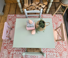 Kruisstoeltje roze gerestyled
