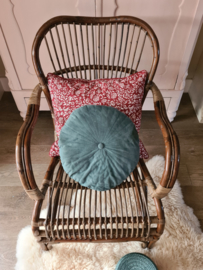 Rotan fauteuil antiek bruin