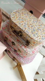 Kofferset Vintage Floral roze van Sass & Belle