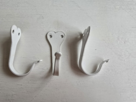Metalen hartenhaakjes kapstokhaakjes