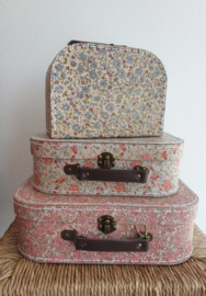 Kofferset Vintage Floral roze van Sass & Belle