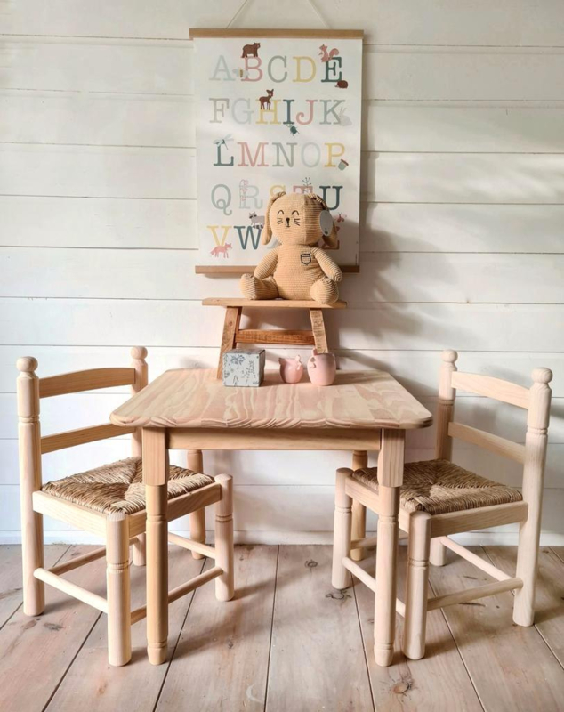 Aap zak bibliotheek Leuke houten kindertafel Maison de Marseille | Kindertafels Speeltafels |  Cornelia`s Home
