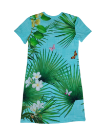 4485 - Giraffe jurkje mint