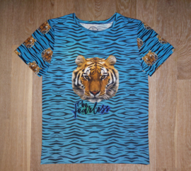 3543 - Tijger  shirt maat 110-116, 122-128, 134-140, 146-152