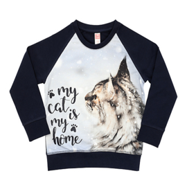 3440 - Sweater met poes  Vinrose maat 98-104