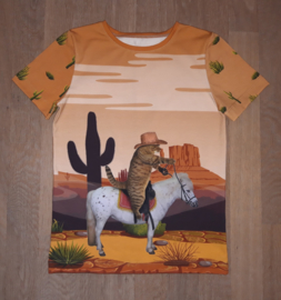 3511 - Cowboy cat shirt maat 98-104