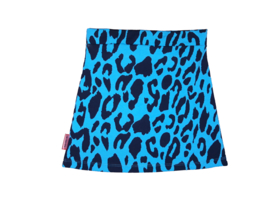 2287 -  Turquoise panter rokje Maat 110-116