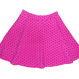 2379 - Roze met rood wijdvallend sterren rokje