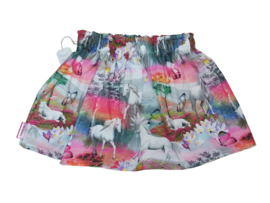 1453 - Paarden rokje en shirtje  unicorn maat 86-92