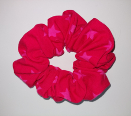 12042 - Scrunchie rood met sterren