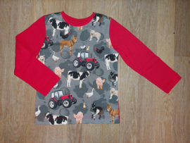 3404 - Boerderij dieren longsleeve