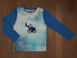 3584 -  Helikopter shirt met lange mouwen maat 98-104, 110-116