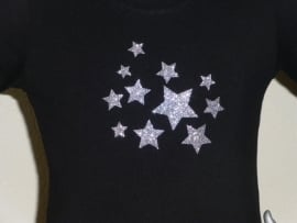 3304 - Zwart sterren longsleeve / shirt