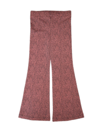 160005 - Flared broek met panther print roest kleur maat 134