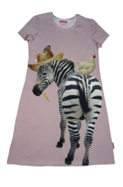 4339 - Zebra jurkje maat 134-140