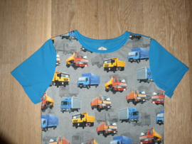 3421 - Vrachtwagen shirt maat 134-140, 146-152