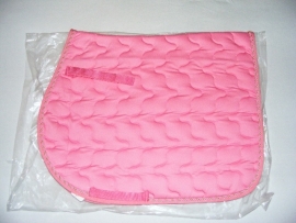 roze dekje met bies