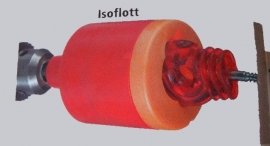 isoflott (vast schroeven van ring isolatoren met de boormachine)