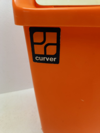 Oranje prullenbak Curver / Orange litter bin Curver