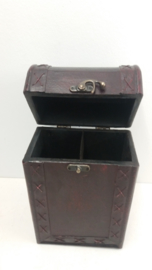 Luxe houten wijnkoffer voor 2 flessen / Luxery wooden winecase for 2 bottles