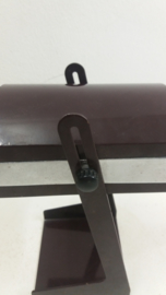 Retro bruine bureau lamp / Retro brown desk lamp