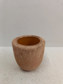 Ravelli oker asbak en sigaretten houder   / Ravelli ocher ashtray and sigaret holder