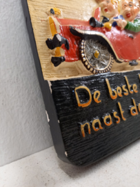 Spreukentegeltje  " De beste bestuurder zit naast de chauffeur "
