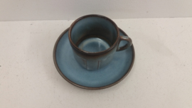 Kop en schotel Huizen keramiek / Cup and Saucer Huizen ceramics