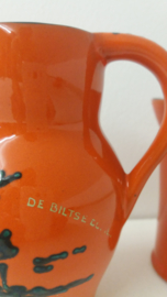 Set oranje items met hertjes 8x / Set orange items with deer 8x