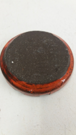 Mooie oranje asbak 10,5 cm. / Nice orange ashtray 4,1 inch.