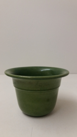 Bloempot in groen 7 cm. model 2101 / Planter in beige 2.7 inch. shape 2101
