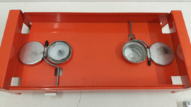Retro rechaud in oranje Brabantia  / Retro rechaud in orange Brabantia