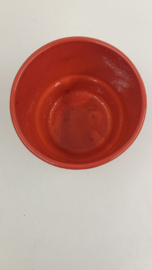 Oranje pot met paisley in nummer 293 / Orange planter with paisley in nr. 293