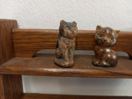 Bruin poesje brons 3 cm.  Schotland/ Little brown cat bronze 1.18 inch. Scotland