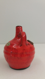 Potterie de Graaf vuurtest rood oranje / Pottery de Graaf fire tess red orange