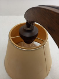 Schaarlamp met mooie houten afwerking / Scissor lamp with lovely wood finish