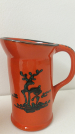 Set oranje items met hertjes 8x / Set orange items with deer 8x