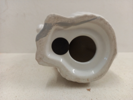 Mooi keramiek wit poesje 19 cm. / Beautiful ceramic white cat 7.48 inch.