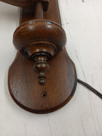 Schaarlamp met mooie houten afwerking / Scissor lamp with lovely wood finish